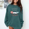 Coffee Crochet Good Book Bookish Yarn Crafter Comfort Colors Sweatshirt Chalky Mint Coffee Crochet Good Book Bookish Yarn Crafter Comfort Colors Sweatshirt Chalky Mint