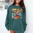 Comic Book Pop Art Modern Fun Comfort Colors Sweatshirt Chalky Mint Comic Book Pop Art Modern Fun Comfort Colors Sweatshirt Chalky Mint