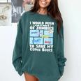 Comics Collecting Book Collector Guide Comics Lover Comfort Colors Sweatshirt Chalky Mint