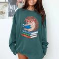 Cool Hedgehog Book Nerd Readers Comfort Colors Sweatshirt Chalky Mint Cool Hedgehog Book Nerd Readers Comfort Colors Sweatshirt Chalky Mint