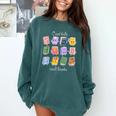 Cool Kids Read Books School Librarian Reading Teacher Comfort Colors Sweatshirt Chalky Mint