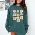 Coquette Boys Of Tommen Books Stamp Tommen College Tees Comfort Colors Sweatshirt Chalky Mint