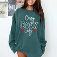 Crazy Book Lady Comfort Colors Sweatshirt Chalky Mint