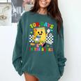 Cute 100 Days In The Books Groovy Boy Girl Teacher Comfort Colors Sweatshirt Chalky Mint