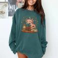 Cute Axolotl Reading Books Cozy Bookworm Comfort Colors Sweatshirt Chalky Mint Cute Axolotl Reading Books Cozy Bookworm Comfort Colors Sweatshirt Chalky Mint