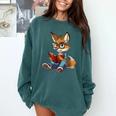 Cute Coyote With Book I Kids Coyote Comfort Colors Sweatshirt Chalky Mint Cute Coyote With Book I Kids Coyote Comfort Colors Sweatshirt Chalky Mint