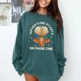 Cute Dragon Book Hot Air Balloon Adventure Fantasy Reading Comfort Colors Sweatshirt Chalky Mint Cute Dragon Book Hot Air Balloon Adventure Fantasy Reading Comfort Colors Sweatshirt Chalky Mint
