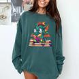 Cute Dragon Reading a Book Bookworm For Men Women Kid Comfort Colors Sweatshirt Chalky Mint Cute Dragon Reading a Book Bookworm For Men Women Kid Comfort Colors Sweatshirt Chalky Mint