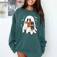 Cute Ghost Reading Book Spooky Season Halloween Costume Kids Comfort Colors Sweatshirt Chalky Mint Cute Ghost Reading Book Spooky Season Halloween Costume Kids Comfort Colors Sweatshirt Chalky Mint
