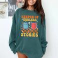Cute Librarian Library Book Lover Keeper Of Endless Stories Comfort Colors Sweatshirt Chalky Mint Cute Librarian Library Book Lover Keeper Of Endless Stories Comfort Colors Sweatshirt Chalky Mint