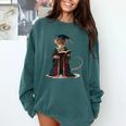 Cute Mouse Reading Book Graduation Comfort Colors Sweatshirt Chalky Mint