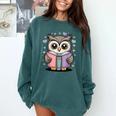 Cute Reading Owl Book Lover Teacher Librarian Bookworm Comfort Colors Sweatshirt Chalky Mint Cute Reading Owl Book Lover Teacher Librarian Bookworm Comfort Colors Sweatshirt Chalky Mint