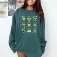 Cute Shamrock Reading Books St Patrick's Day Teacher Reading Comfort Colors Sweatshirt Chalky Mint Cute Shamrock Reading Books St Patrick's Day Teacher Reading Comfort Colors Sweatshirt Chalky Mint