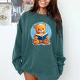 Cute Teddy Bear Reading Book Fun Comfort Colors Sweatshirt Chalky Mint Cute Teddy Bear Reading Book Fun Comfort Colors Sweatshirt Chalky Mint
