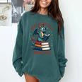 Dark Romance Romantasy Easily Distracted By Dragons & Books Comfort Colors Sweatshirt Chalky Mint