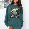 David And Goliath Bible Book Of Samuel King David Comic Comfort Colors Sweatshirt Chalky Mint
