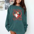 We Didn't Even Kiss Hockey Romance Book Comfort Colors Sweatshirt Chalky Mint