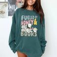 Disney Winnie The Pooh Fueled By Honey & Books Sketch Comfort Colors Sweatshirt Chalky Mint