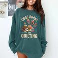 Dogs Books And Quilting Comfort Colors Sweatshirt Chalky Mint