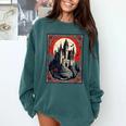 Dracula's Castle Book Cover Illustration Comfort Colors Sweatshirt Chalky Mint