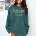 Drink Coffee Read Books Be Happy Comfort Colors Sweatshirt Chalky Mint