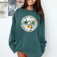 Duck Wilderness Book Reading Illustration Floral Comfort Colors Sweatshirt Chalky Mint Duck Wilderness Book Reading Illustration Floral Comfort Colors Sweatshirt Chalky Mint