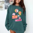 Dungeon Crawler Carl Colorful Sticker Collage LitRPG Book Comfort Colors Sweatshirt Chalky Mint Dungeon Crawler Carl Colorful Sticker Collage LitRPG Book Comfort Colors Sweatshirt Chalky Mint