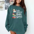 Easily Distracted By Books And Gnomes Comfort Colors Sweatshirt Chalky Mint