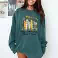 Easily Distracted By Plants And Books Bookworm Gardening Comfort Colors Sweatshirt Chalky Mint