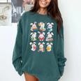 Easter Teacher Cute Bunny Reding Books Librarian Bookworm Comfort Colors Sweatshirt Chalky Mint Easter Teacher Cute Bunny Reding Books Librarian Bookworm Comfort Colors Sweatshirt Chalky Mint