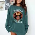 Education Is Freedom African Teacher Books Lovers Comfort Colors Sweatshirt Chalky Mint