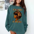 Education Is Freedom Teacher Book Black History Month Comfort Colors Sweatshirt Chalky Mint