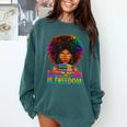 Education Is Freedom Teacher Books History Month Comfort Colors Sweatshirt Chalky Mint Education Is Freedom Teacher Books History Month Comfort Colors Sweatshirt Chalky Mint