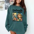 Emotionally Attached To Fictional Characters Just More Books Comfort Colors Sweatshirt Chalky Mint