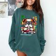 English Bulldog Reading a Book Dog Comfort Colors Sweatshirt Chalky Mint English Bulldog Reading a Book Dog Comfort Colors Sweatshirt Chalky Mint