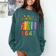 Equal Rights Book Flower Resist 86 47 Feminist Women Rights Comfort Colors Sweatshirt Chalky Mint