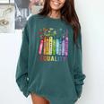 Equality Books Peace Love Compassion LGBT Gay Lesbian Pride Comfort Colors Sweatshirt Chalky Mint