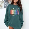 Equality Flower Books Equal Rights Social Justice Feminist Comfort Colors Sweatshirt Chalky Mint
