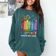 Equality Hurts No One Book Flower Rainbow Pride Month LGBTQ Comfort Colors Sweatshirt Chalky Mint Equality Hurts No One Book Flower Rainbow Pride Month LGBTQ Comfort Colors Sweatshirt Chalky Mint