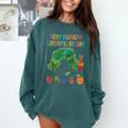 Eric Carle Very Hungry Caterpillar Day Children's Book Comfort Colors Sweatshirt Chalky Mint