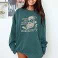 Even Her Books Were Naughty Santa Reading Christmas Comfort Colors Sweatshirt Chalky Mint Even Her Books Were Naughty Santa Reading Christmas Comfort Colors Sweatshirt Chalky Mint
