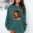 Fantasy Dragon Reading Book Lover Comfort Colors Sweatshirt Chalky Mint