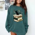 Fantasy Drama Tragedy Cat Book Lover Reading Humor Comfort Colors Sweatshirt Chalky Mint