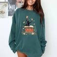 Fantasy Drama Tragedy Reading Lover Book Cat Humor Comfort Colors Sweatshirt Chalky Mint