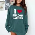 Fantasy Romantasy Book Lover I Love Heart Shadow Daddies Comfort Colors Sweatshirt Chalky Mint