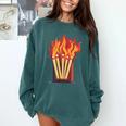 Flames And Lighter Costume For Matchbook Lovers Comfort Colors Sweatshirt Chalky Mint