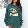 Flipping Pages Is My Cardio Book Lover Reading Bookworm Comfort Colors Sweatshirt Chalky Mint