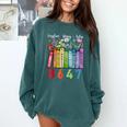 Floral Foxglove Daisy Tulip 8647 Books Lover Blooming Flower Comfort Colors Sweatshirt Chalky Mint Floral Foxglove Daisy Tulip 8647 Books Lover Blooming Flower Comfort Colors Sweatshirt Chalky Mint