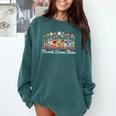 Flourish Dream Thrive Floral Books For Book Lovers Comfort Colors Sweatshirt Chalky Mint Flourish Dream Thrive Floral Books For Book Lovers Comfort Colors Sweatshirt Chalky Mint