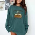 Forget Flowers Buy Me Books Book Lover Comfort Colors Sweatshirt Chalky Mint